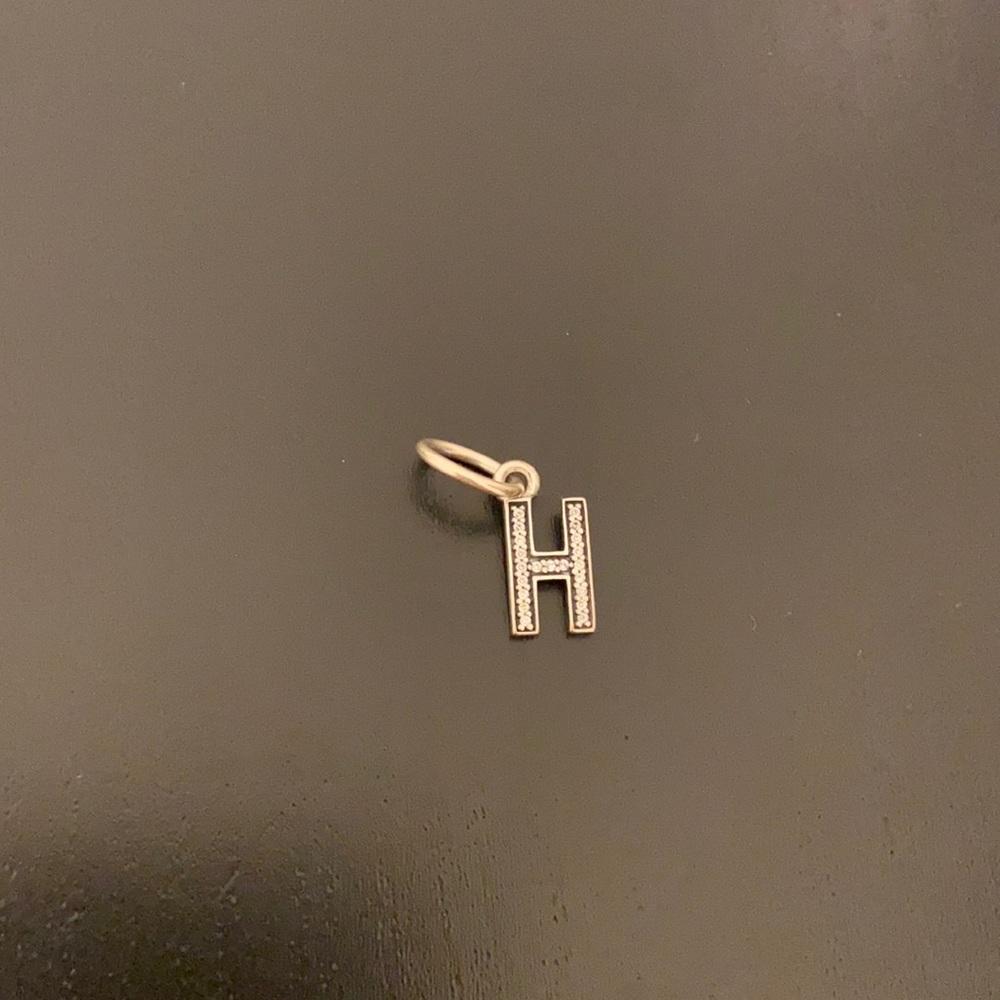 Pandora Charm Letter H Sterling Silver Pendant